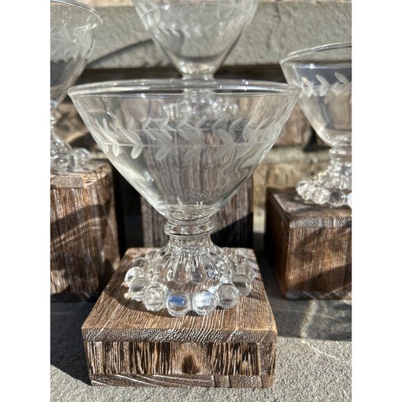 Anchor Hocking Berwick Boopie Clear Glass Champagne/Sherbet Coupe. - Picture 5 of 9